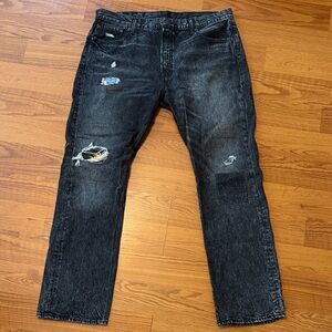 Levi's Men's Relaxed Black Distressed Jeans